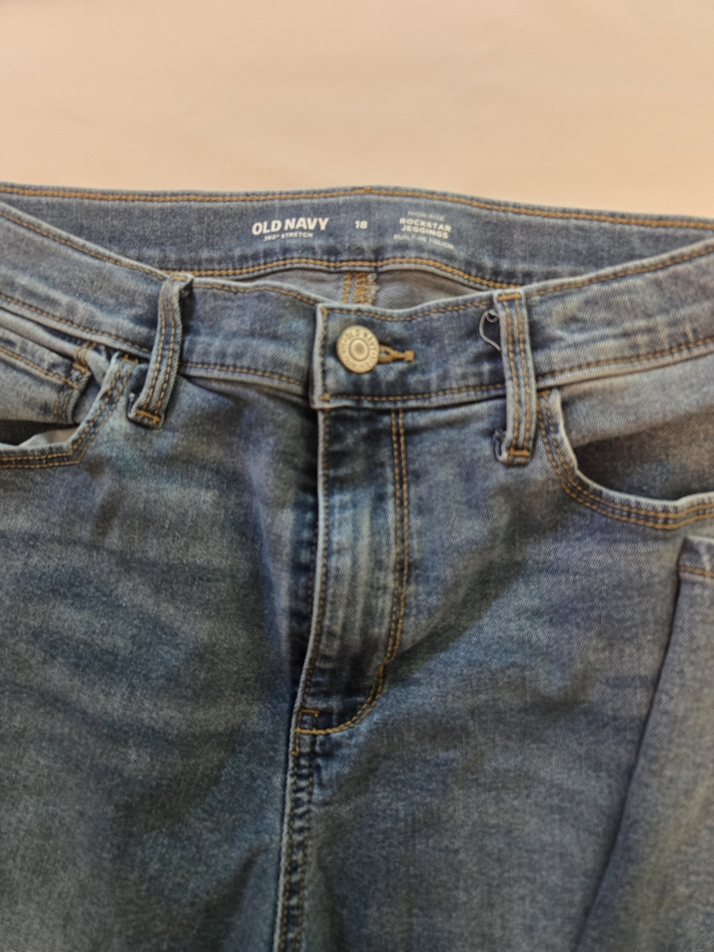Girls Old Navy blue denim jeans - classic rockstar style